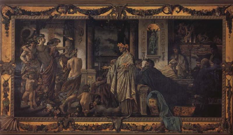 Anselm Feuerbach The Banquet 2nd Version oil painting image